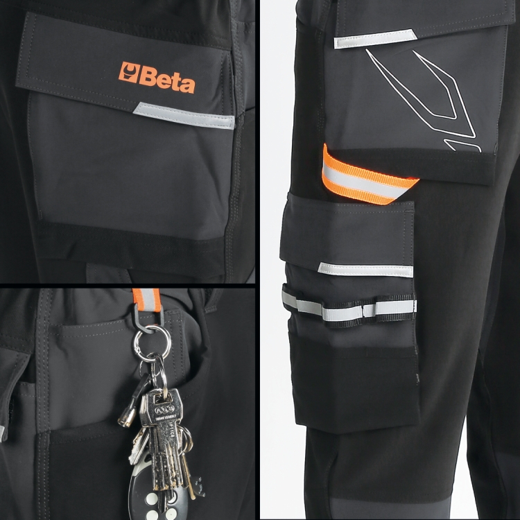 Pantaloni da lavoro multitasche elasticizzati - immagine 5
